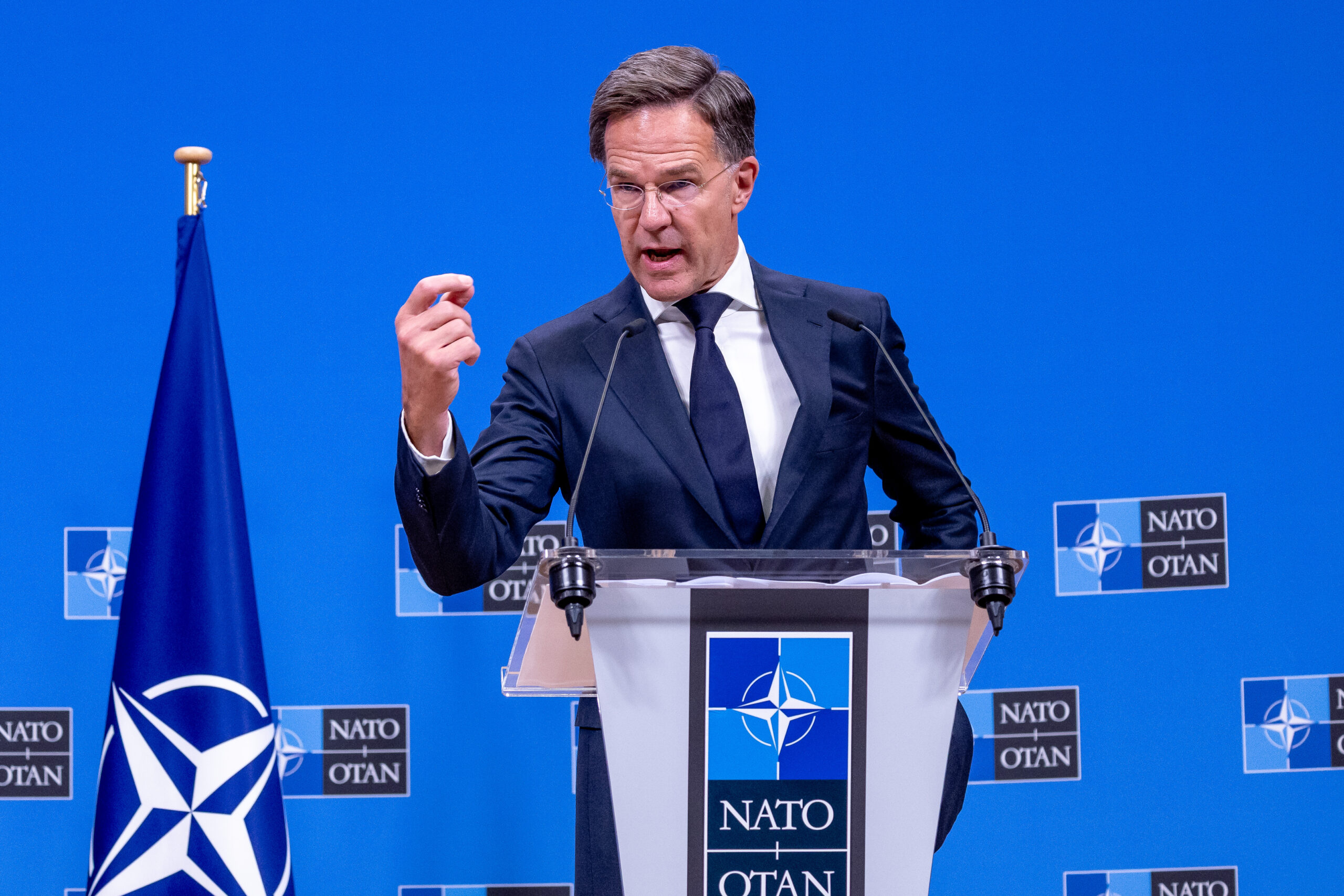 NATO urges calm, says Russian hybrid campaign not stopping Ukraine support