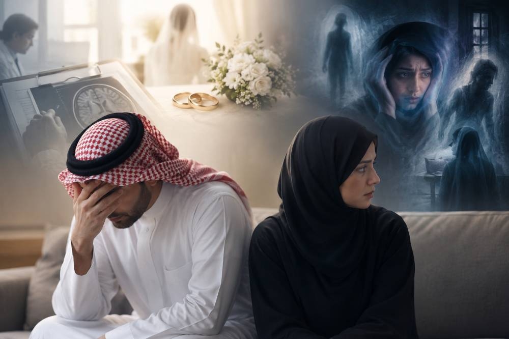 فصام مخفي عن الزوج يربك شهر العسل