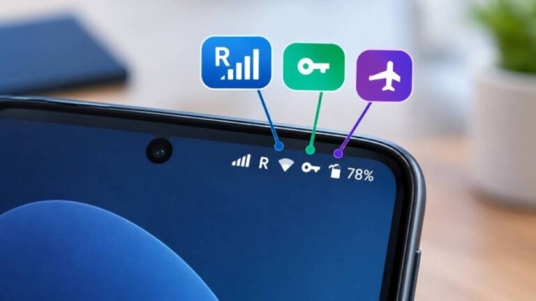 رمز R ينبهك للتجوال