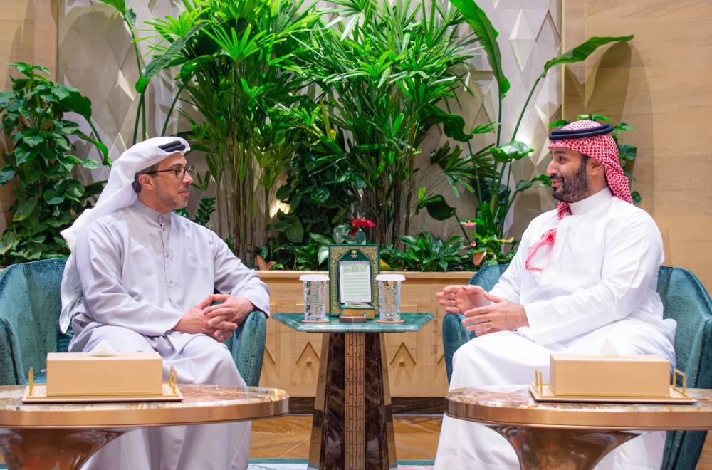 ولي العهد ونائب رئيس الإمارات يبحثان تطورات المنطقة