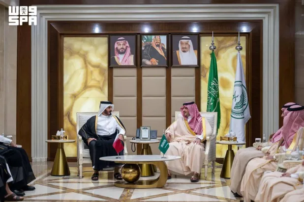 Saudi Minister of Interior Meets with Qatari Counterpart