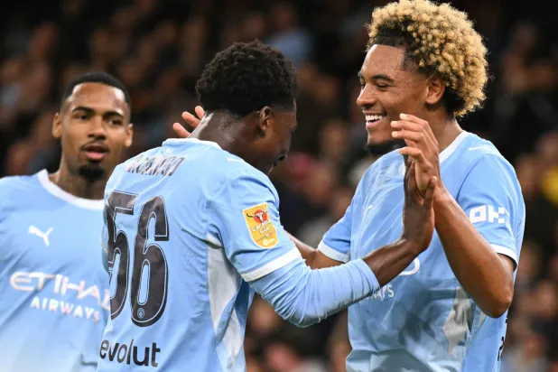 Teenager Samba Strikes Twice on Debut as Man City Thrash Norwich in League Cup