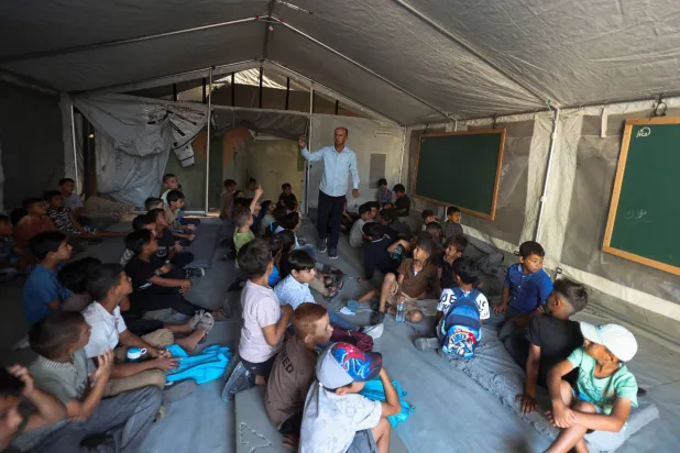 Gaza Students Return to In-Person Schooling for First Time in Three Years