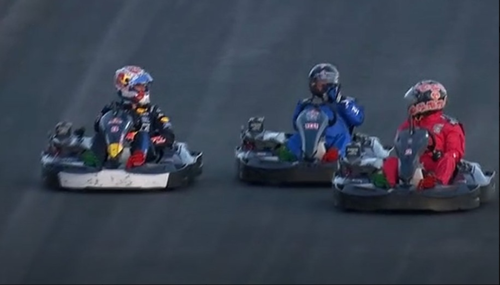 Verstappen needs 35 minutes to pass 100 karts at Silverstone and win Red Bull challenge