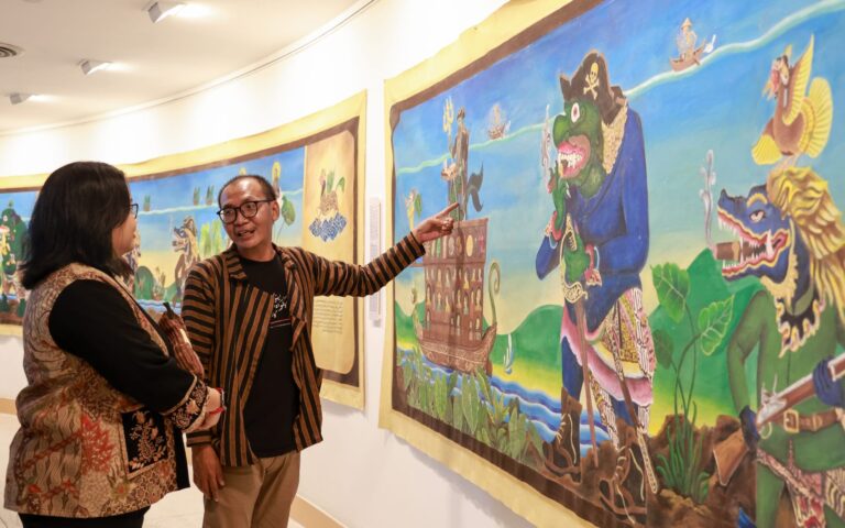 In forgotten Arabic script, Indonesian artist rewrites Southeast Asia’s colonial past