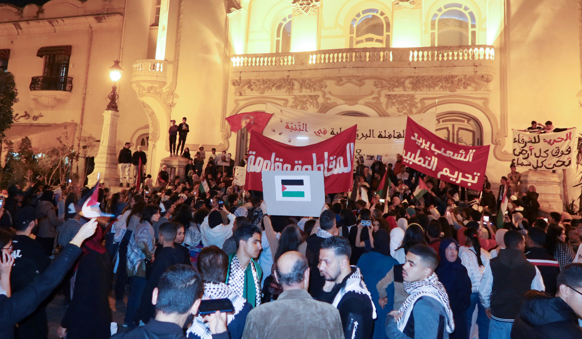 Hundreds of Tunisians demand release of jailed Gaza flotilla activists