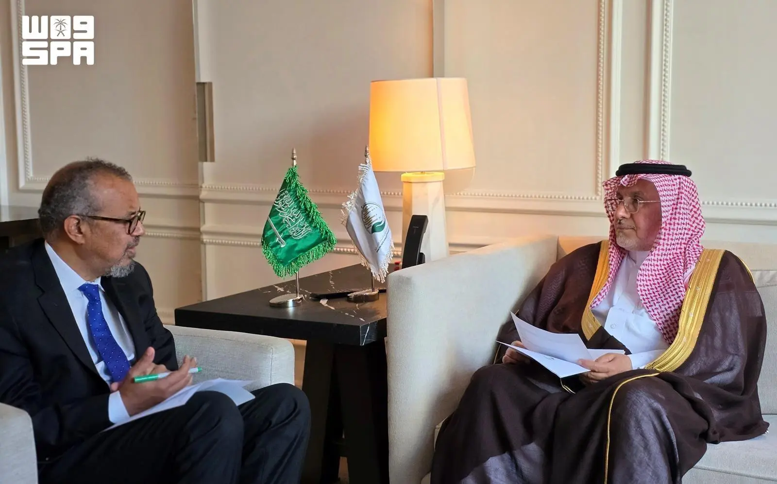 KSrelief’s chief meets WHO’s director general in New York