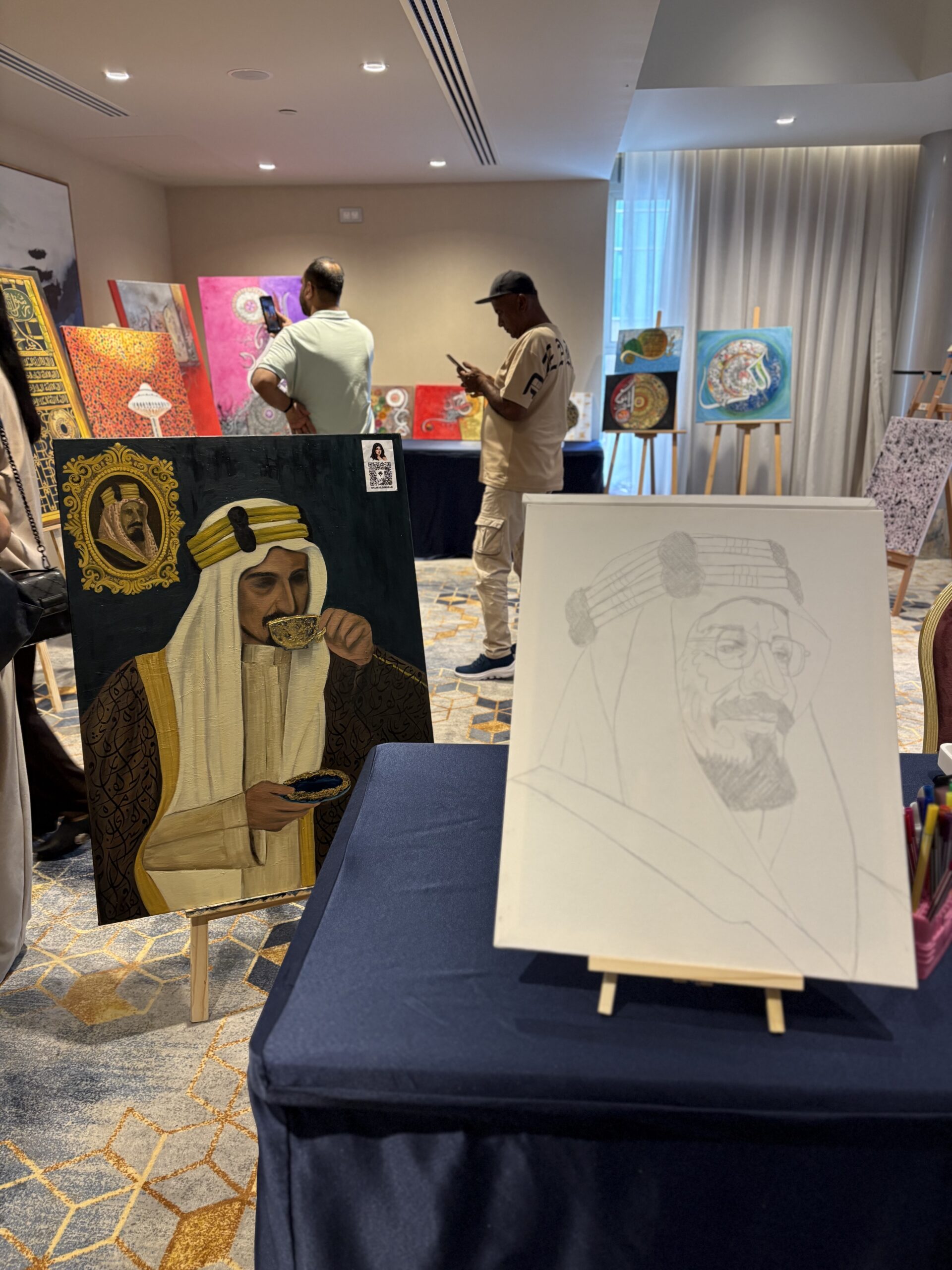 Saudi, international artists put on exhibition for National Day in Alkhobar