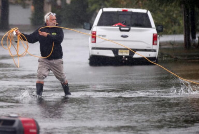 Roads flood in New Jersey, inundate some homes, as major signs of nor’easter take shape