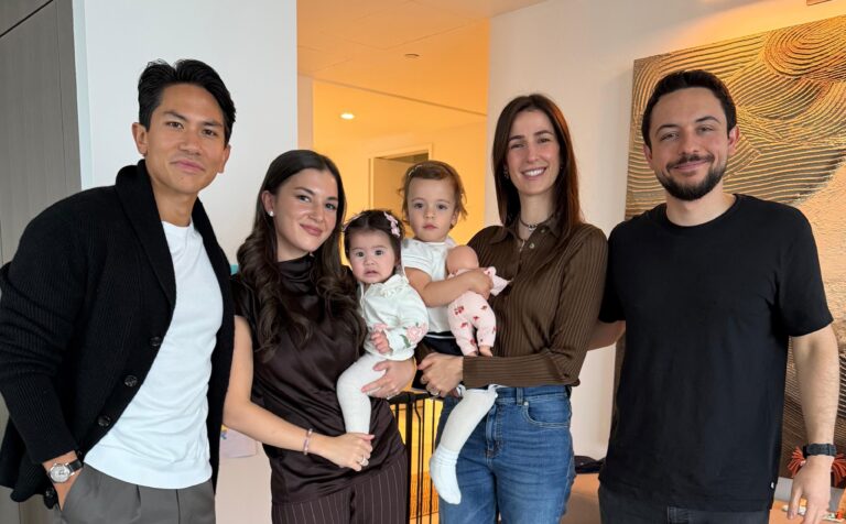 Princess Rajwa and Crown Prince Hussein meet Brunei royals