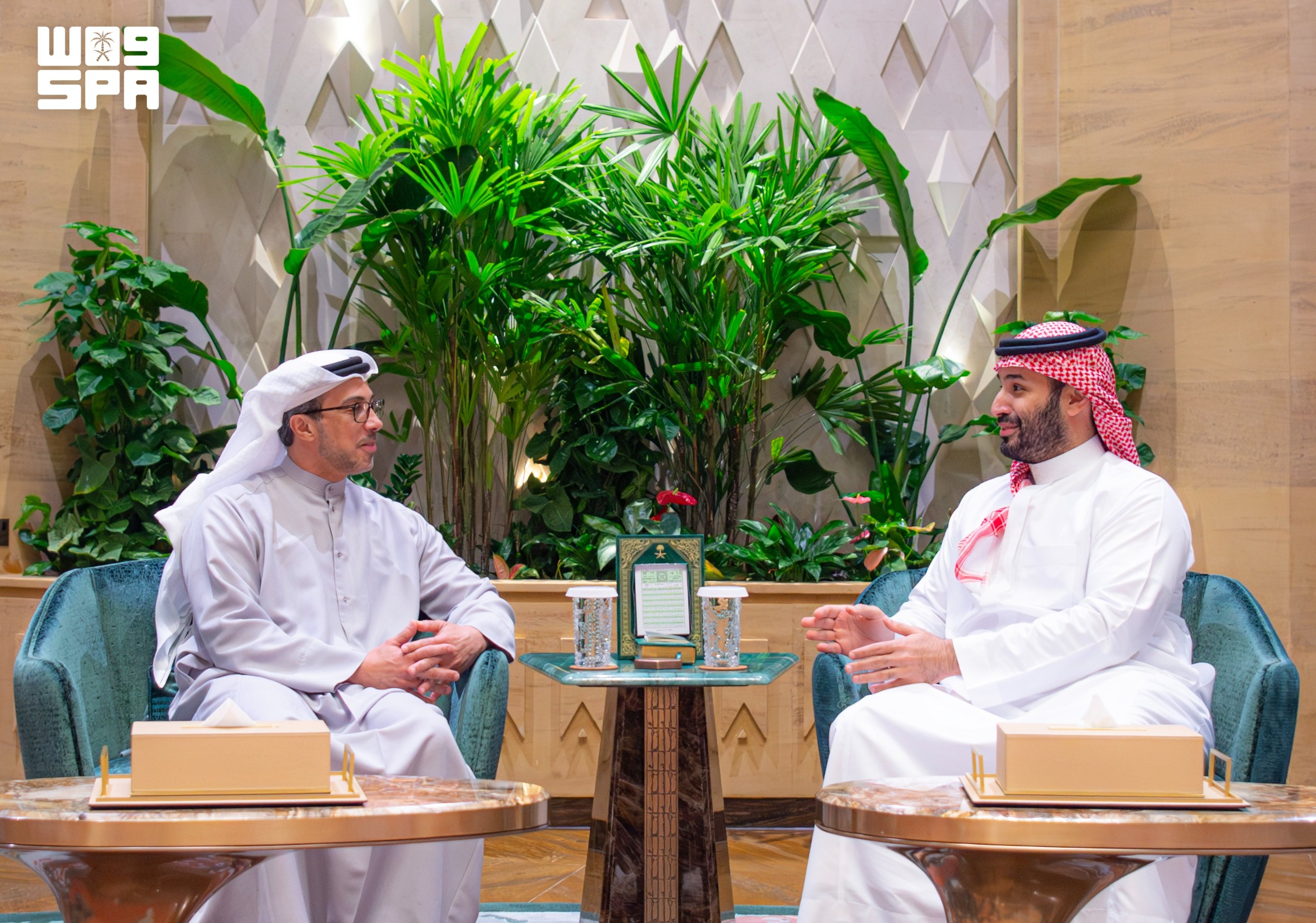 Saudi crown prince welcomes UAE vice president in Riyadh