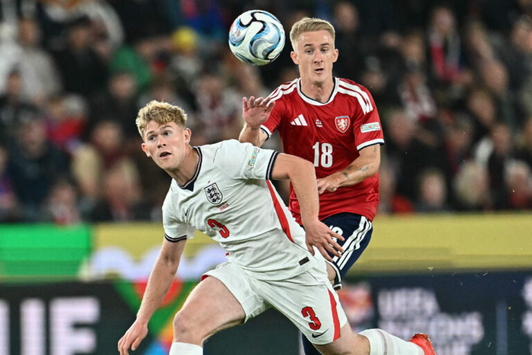 England break down stubborn Czechs to claim first Nations League win