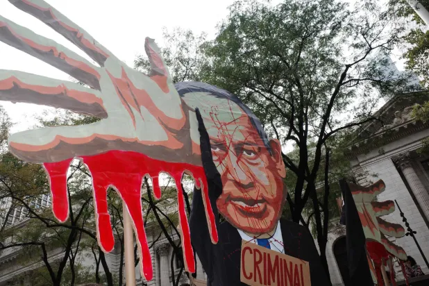 Police Arrest Actors, Politicians Protesting Against Netanyahu Outside UN