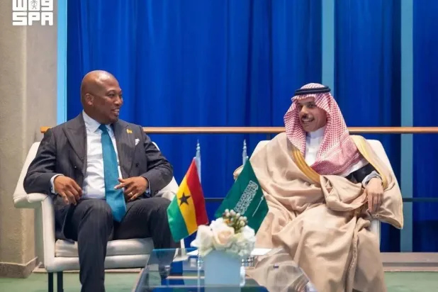 Saudi FM Meets Ghanaian Counterpart on Sidelines of UN General Assembly