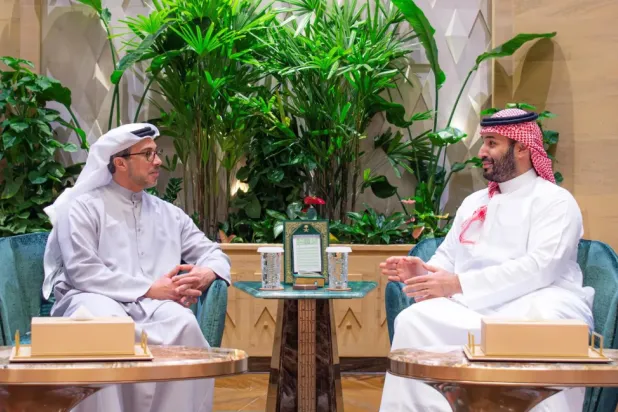 Crown Prince, UAE Vice President Sheikh Mansour bin Zayed Discuss Bilateral Relations, Regional Developments