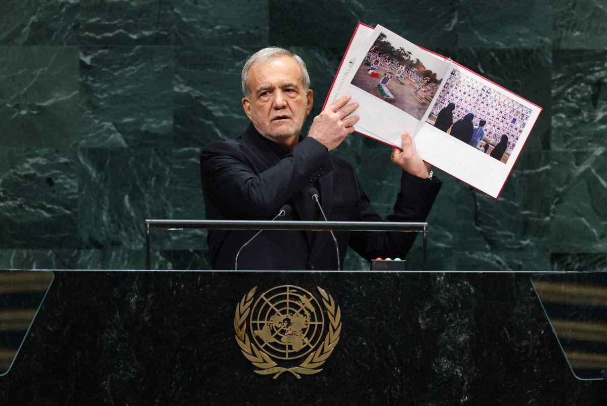 Pezeshkian attacks nuclear double standards at UN