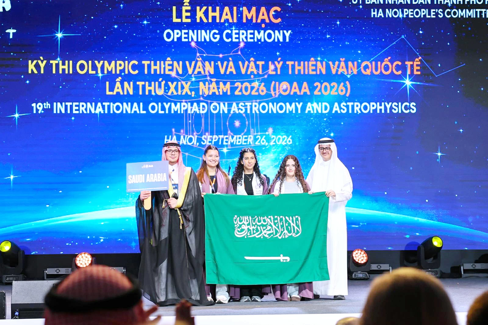 5 طلبة يمثّلون المملكة في أولمبياد (IOAA 2026) بفيتنام