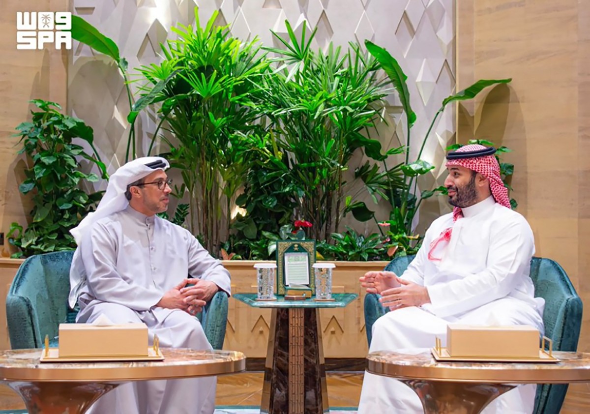 Saudi crown prince meets UAE vice president in Riyadh