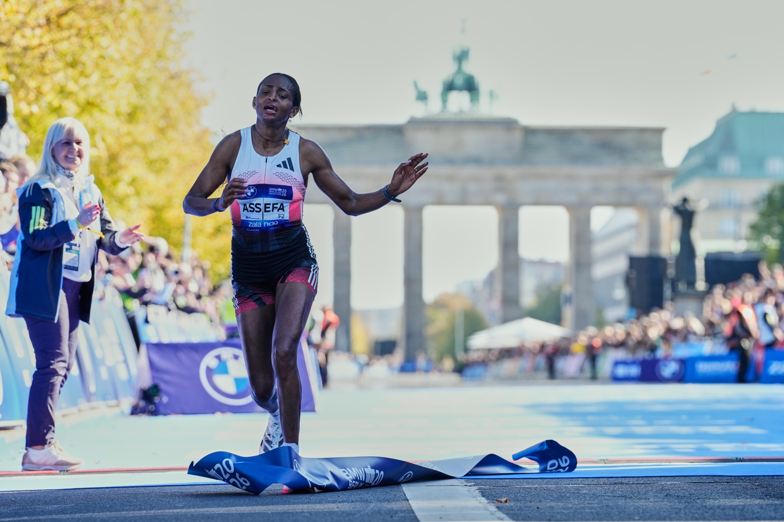 Berlin Marathon winner Tigst Assefa ‘completely destroyed’ her Achilles chasing world record