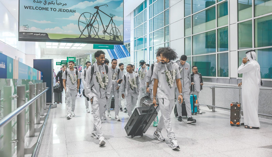 وصول بعثة المنتخب القطري