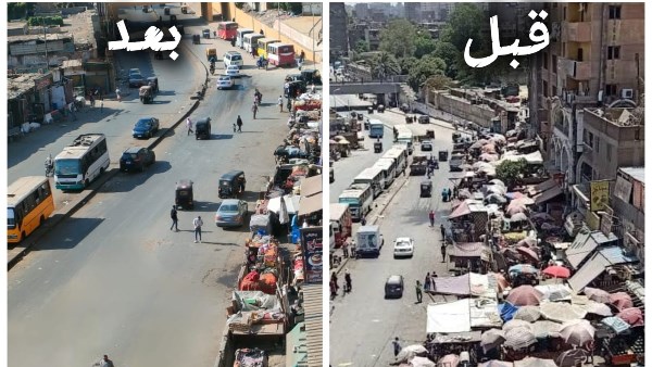 محافظ الجيزة يتابع جهود إعادة الانضباط بمحيط نفق إمبابة ومنطقة التبليطة بعد رفع الإشغالات والتعديات