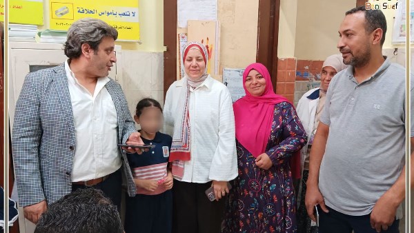 انطلاق أعمال المبادرة الرئاسية للكشف المبكر عن أمراض الأنيميا والسمنة والتقزم بمدارس بني سويف
