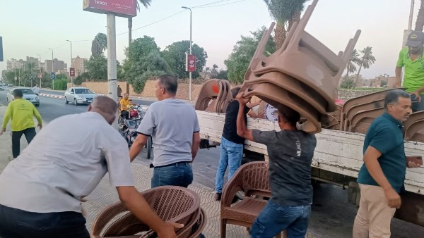 مصادرة 417 مضبوطات متنوعة في حملة مكبرة لرفع الإشغالات بحي شرق سوهاج