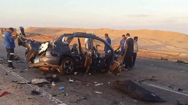 خلف 5 ضحايا.. تحقيقات موسعة في حادث طريق الواحات الصحراوي