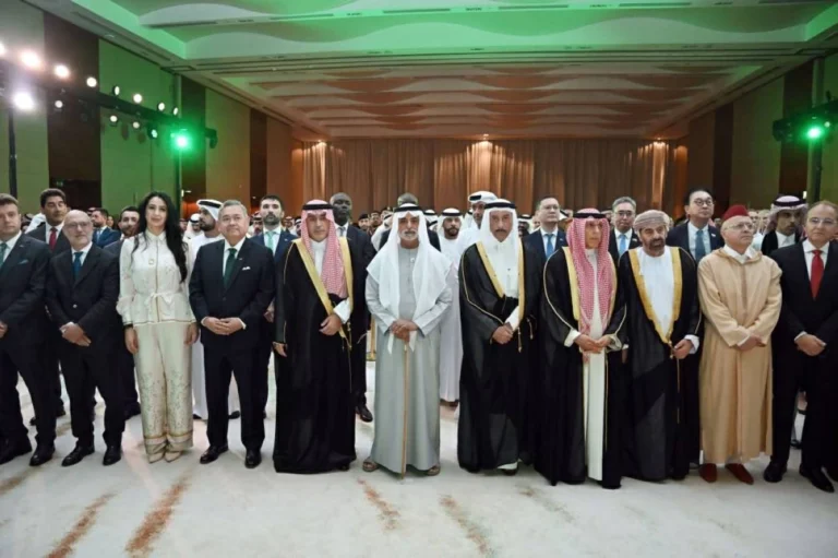 نهيان بن مبارك يحضر حفل سفارة السعودية