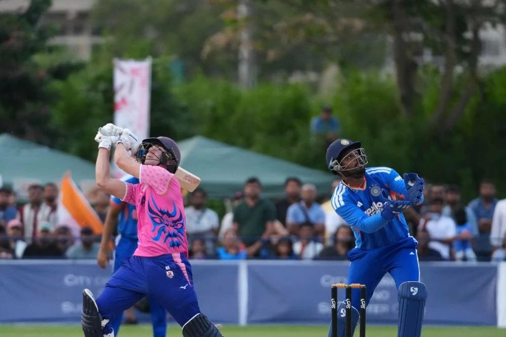 India survive huge Japan scare in rain-hit T20 International