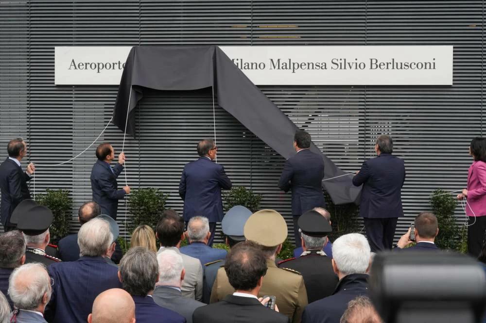 Milan’s airport is officially named after former Premier Berlusconi