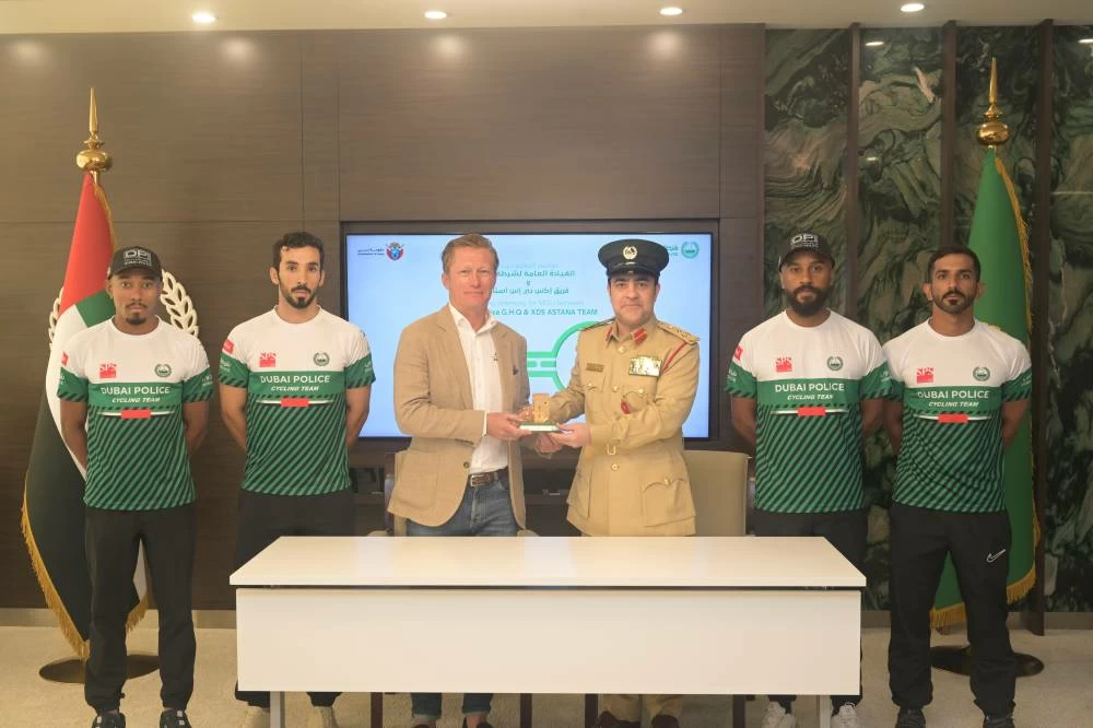 Dubai Police Cycling Team signs MoU with XDS Astana Team