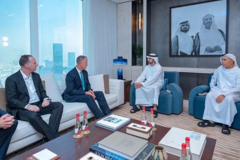 Hamdan bin Mohammed meets with President of US tunnel infrastructure firm The Boring Company