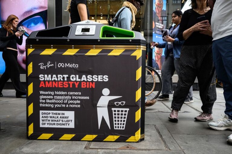 ‘Turn the cameras off:’ London’s growing privacy pushback against smart glasses
