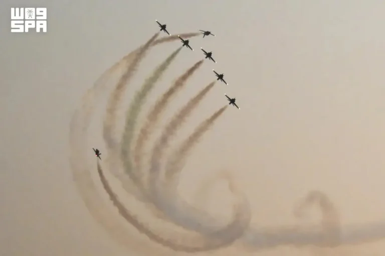 جدة تشهد عروضًا جوية احتفاءً باليوم الوطني السعودي