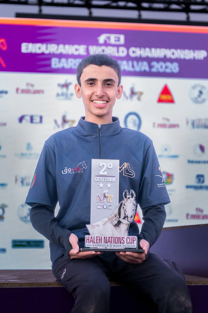 الشبل السعودي خالد الزويد وصيفًا في سباق الناشئين ضمن مونديال القدرة للخيول الصغيرة في البرتغال
