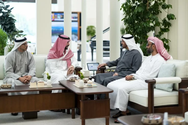 UAE President receives Saudi Defence Minister Prince Khalid bin Salman