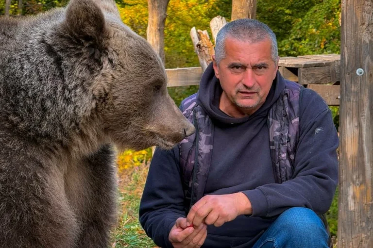 A Bosnian man rescued an abandoned bear cub. Now they’re inseparable