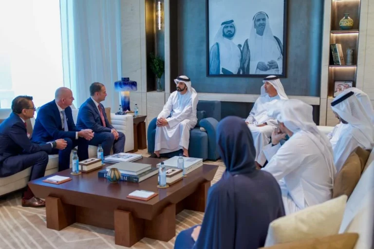 Hamdan bin Mohammed meets Marriott International President and CEO to discuss growth opportunities in Dubai
