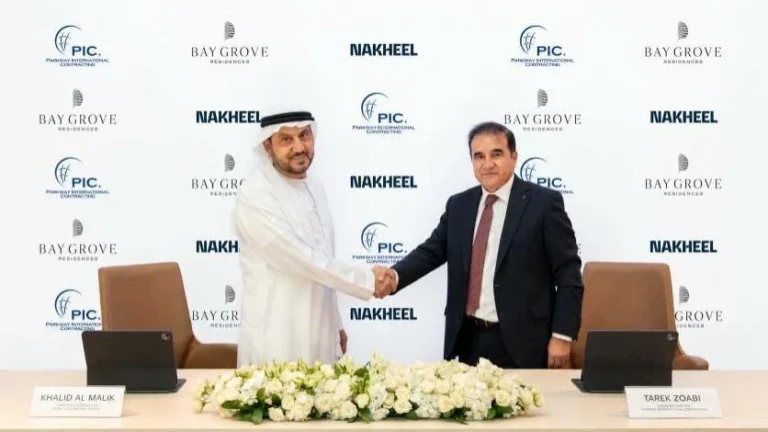 Nakheel awards over AED950 million main construction contract for 617 homes at Bay Grove Residences on Dubai Islands
