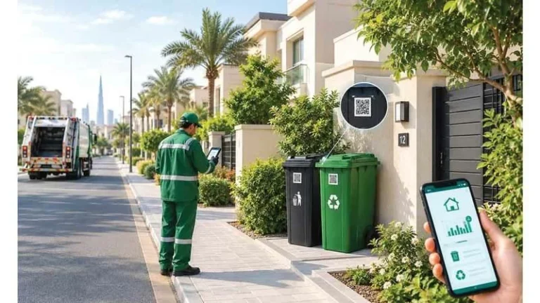 Dubai is replacing shared waste bins with two dedicated containers per home – and tracking how much waste you produce