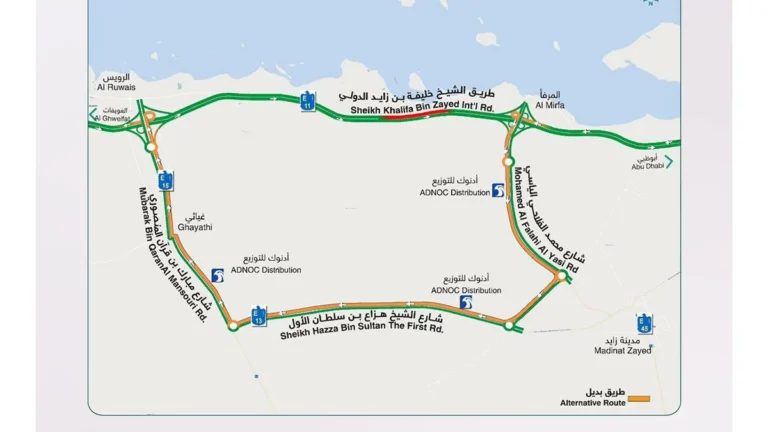 Abu Dhabi road closure: E11 near Al Mirfa port shut on October 31, November 1 and November 6