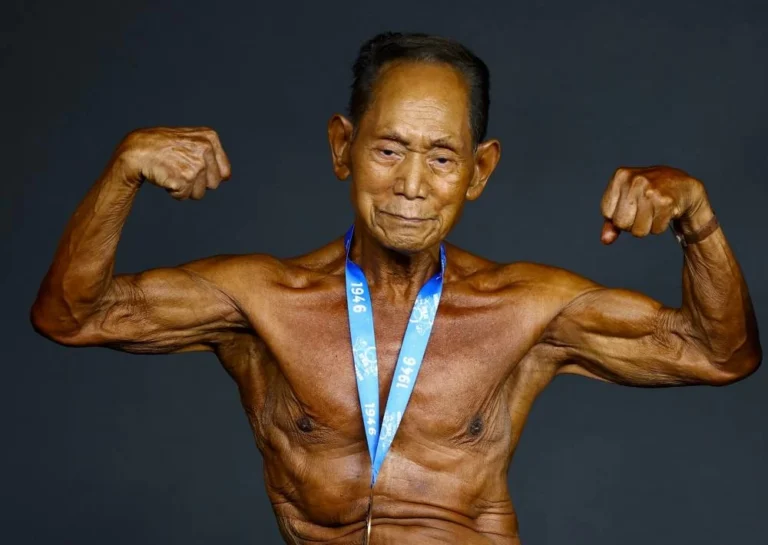 90-year-old Japanese bodybuilder competes in Spain, credits traditional diet for longevity