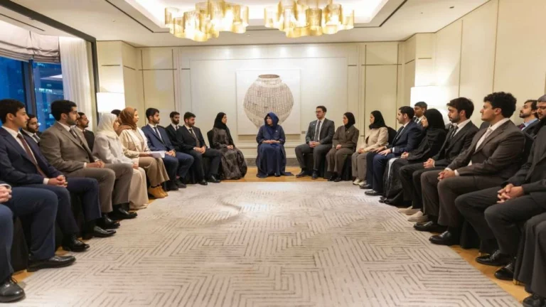 Latifa bint Mohammed meets with Emirati scholarship students in Korea
