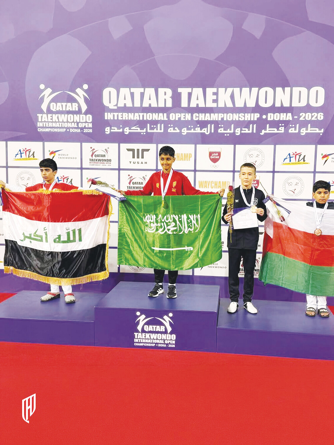القادسية يحصد 6 ميداليات في التايكوندو