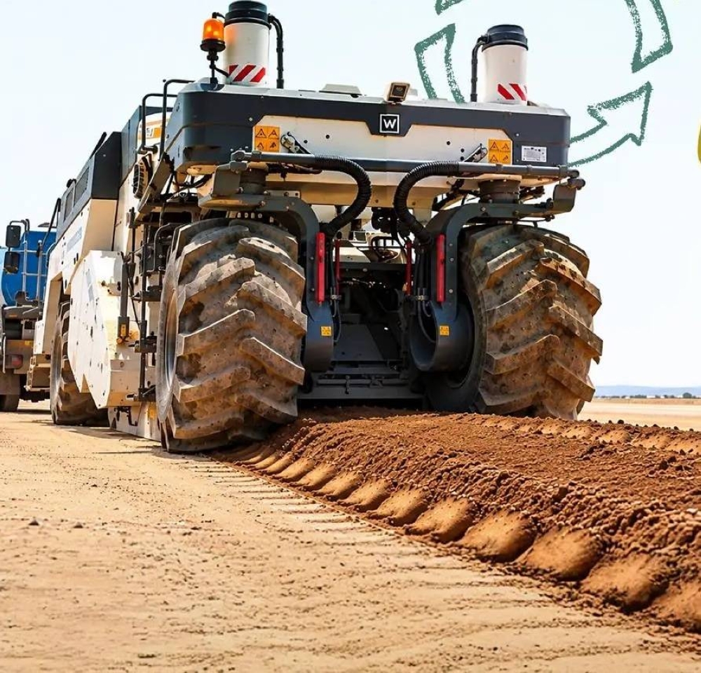 صيانة الطرق بتقنية التدوير