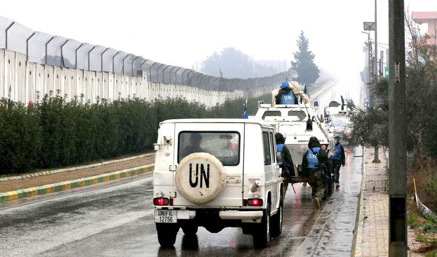 UN peacekeeping force says shots fired at post on Israel-Lebanon border