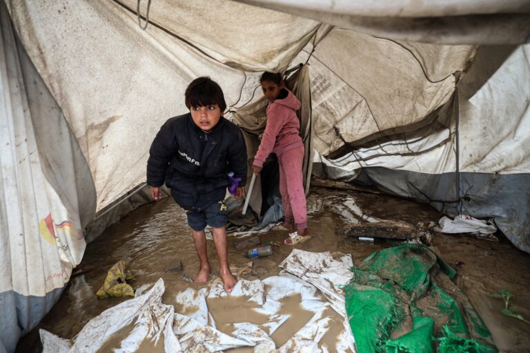 Almost all Gaza residents need shelter as El Niño threatens flooding, UN agency says