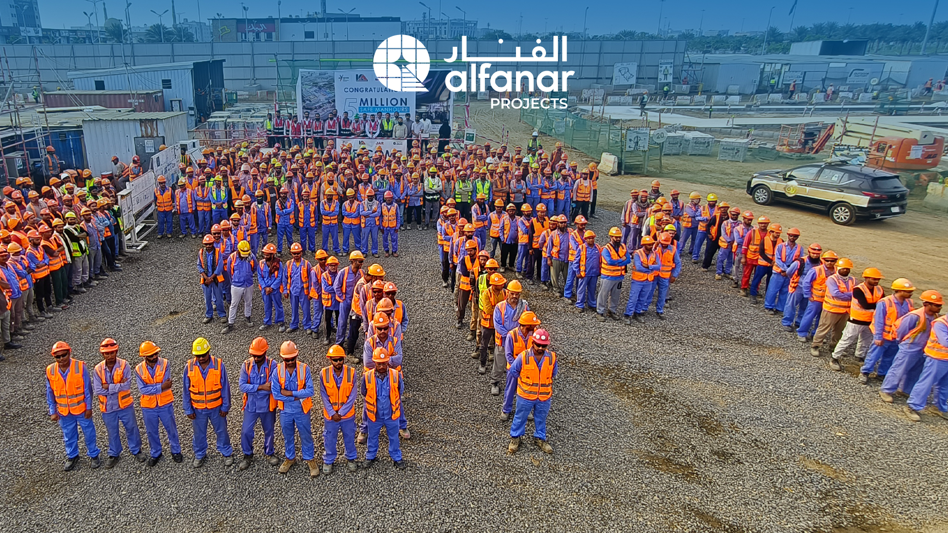 Alfanar Projects announces 5+ Million Safe Man-Hours at SEVEN’s Jazan Entertainment Complex Project