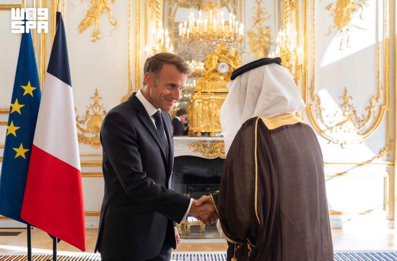 New Saudi ambassador to France presents credentials to President Emmanuel Macron
